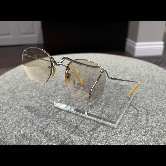 Vintage Polo Ralph Lauren 14KT Gold Filled Rimless Frames - Picture 2 of 13